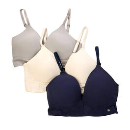 Womens Lucky Brand 3pk. Brushed Wire-Free Bras LVD17659