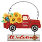 Welcome to Our Garden Truck w/ Flowers & Butterfly Wall Hanging - image 1