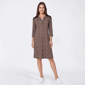 Womens Rene Rofe(R) 3/4 Sleeve Animal Henley Nightgown - image 1