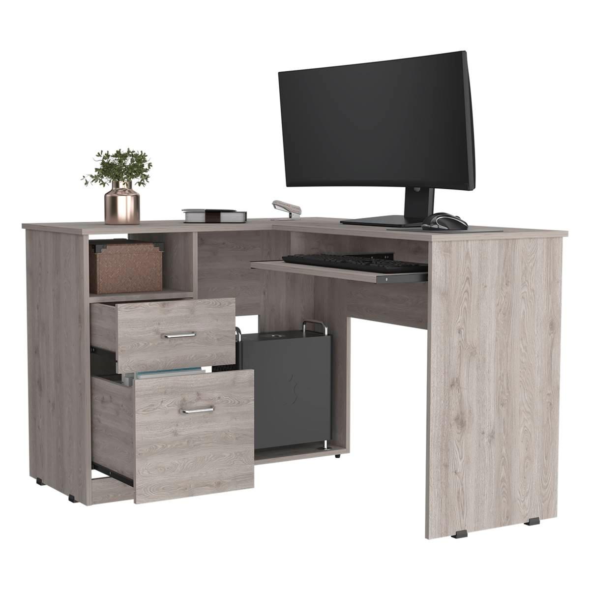 FM FURNITURE Raleigh L-shaped Office Desk