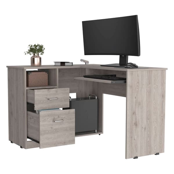 FM FURNITURE Raleigh L-shaped Office Desk