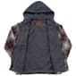 Mens Mountain Ridge Flannel Chest Protector Jacket - Burgundy - image 2