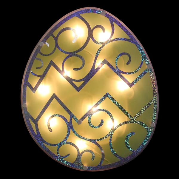 Northlight Seasonal Green Easter Egg Window Silhouette Decoration