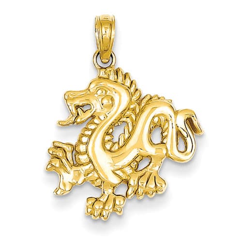 Gold Classics&#40;tm&#41; 14k. Dragon Pendant - image 