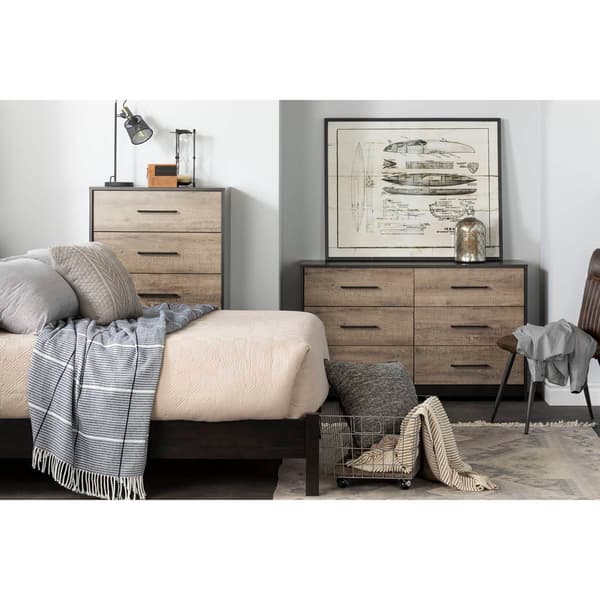 South Shore London 6-Drawer Double Dresser