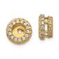 Pure Fire 14kt. Yellow Gold Lab Grown Diamond Earring Jackets - image 1