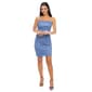 Juniors Jump Glitter Shear Matte Jersey Ruch Lace-Up Sheath Dress - image 1