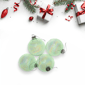 Northlight 4ct. Iridescent Green Glass Christmas Ball Ornaments - image 3