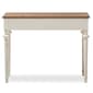 Baxton Studio Marquetterie Oak & Whitewash Writing Desk - image 5