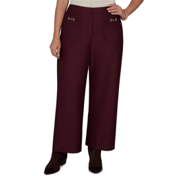 Plus Size Ruby Rd. English Countryside Solid Pique Knit Pants