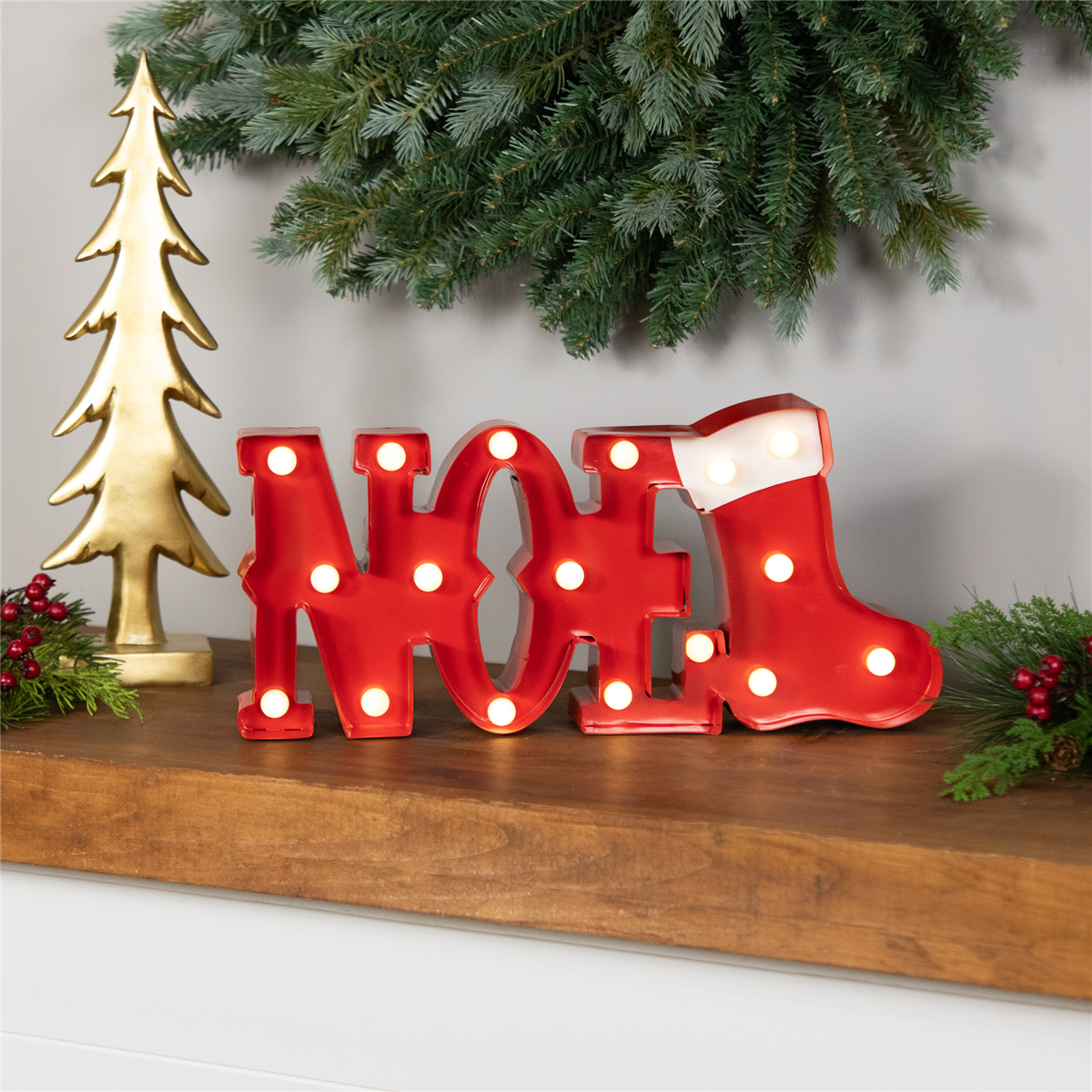 Northlight 16in. Lighted Noel Christmas Decoration