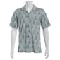 Mens Campia Short Sleeve Rayon Spandex Button Down Shirt - Aqua - image 2