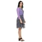 Womens Connected Apparel Tie Jacket With Print Dress - image 4