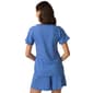 Womens HUE®  Short Sleeve Riviera Stripe Pointelle Pajama Tee - image 3