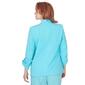 Petite Ruby Rd. By The Sea Solid Transitional Tropical Jacket - image 2