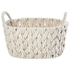 XS Braided Oval Chunky Cotton Rope Basket
