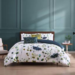 Bebejan® Abstract Vines Cotton 5pc. Reversible Comforter Set
