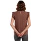 Womens Adrianna Papell Cap Double Pleat Sleeve Leopard Dot Blouse - image 2