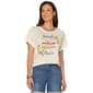Womens Democracy Short Sleeve Roll Cuff Embroidered Screen Print - image 1