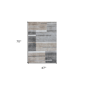 HomeRoots Modern Grey & Brown Abstract Rectangular Area Rug - image 3