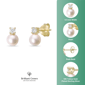 Brilliant Grown 18kt Gold-Plated Lab-Grown Diamond Pearl Earrings - image 5