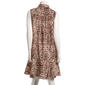 Womens Emma & Michele Sleeveless Abstract Ruffle Hem Shirtdress - image 2