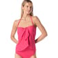 Womens Vince Camuto Solid Draped Bandeau Tankini Swim Top - image 3