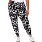 Plus Size White Mark Camo Harem Joggers Pants - image 4