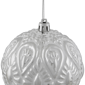 Northlight Embossed Raindrops Christmas Glass Ball Ornament - image 5