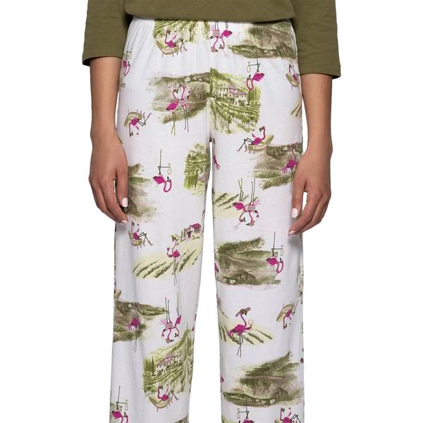 Plus Size HUE® Vineyard Flamingos Pajama Bottoms