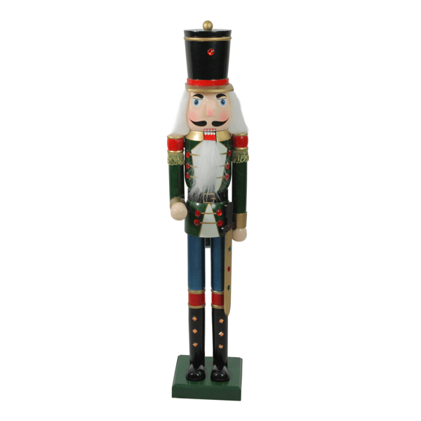 Northlight 36.75in. Green & Black Christmas Nutcracker Soldier - image 