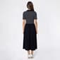 Womens Absolutely Famous Short Sleeve Stripe Midi Sweater Dress - image 2