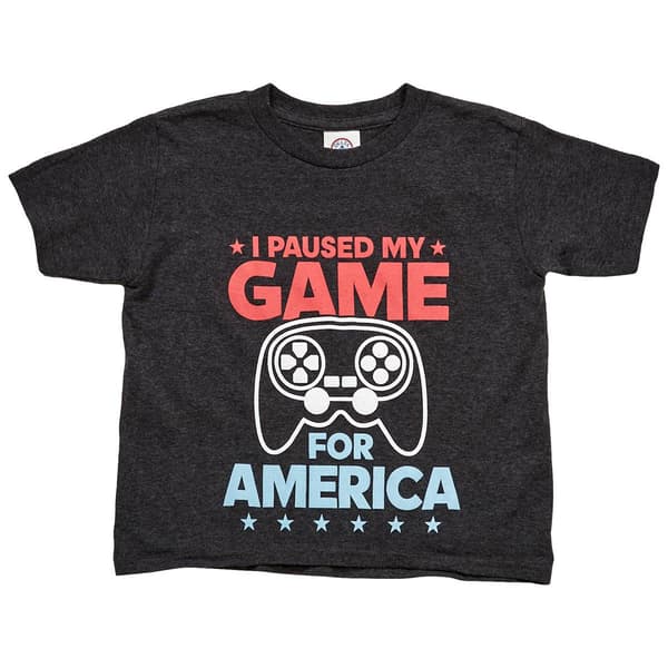 Boys (4-7) Paused Game Short Sleeve Tee - image 
