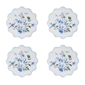 Avanti Bluebird Woven Braided Round Placemats - Set of 4 - image 1