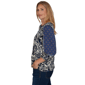 Petite Ruby Rd. English Countryside 3/4 Sleeve Foliage Blouse - image 4