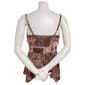 Juniors Derek Heart Mix Print Crochet Hanky Hem Camisole - Brown - image 3