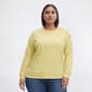 Plus Size Architect(R) Long Sleeve Button Shoulder Sweatshirt - image 1
