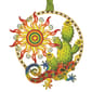 Beacon Design Lizard & Cactus Ornament - image 1