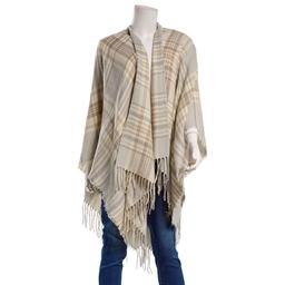 Womens Altare Brushed Plaid Ruana