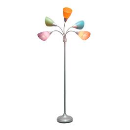 Simple Designs Contemporary Multi 5 Light Medusa Gooseneck Lamp