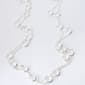 Silver-Tone & Clear Discs Link Necklace - image 1