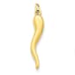 Gold Classics&#40;tm&#41; 14kt. Yellow Gold Italian Horn Charm - image 1