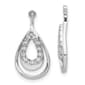 Diamond Classics&#40;tm&#41; 14kt. Double Teardrop Earring Jackets - image 1