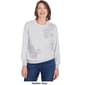 Womens Alfred Dunner Anti-Pill Floral Embroidered Sweatshirt - image 3
