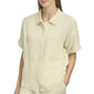Womens Andrew Marc Sport Solid Gauze Casual Button Front Top - image 1
