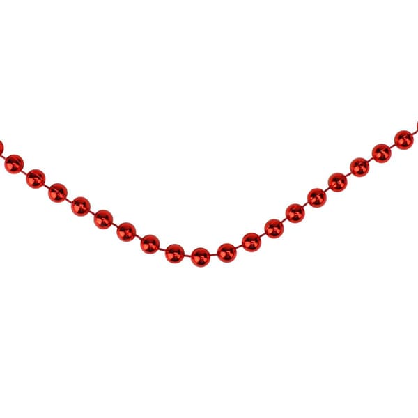 Northlight Seasonal Faceted Red Beaded Christmas Garland