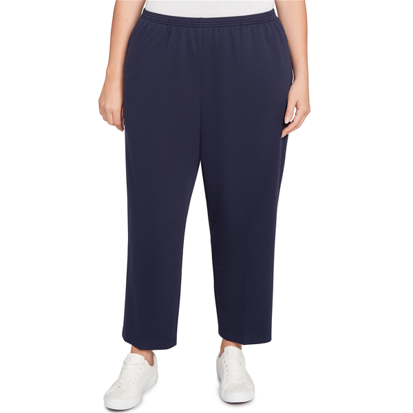 Plus Size Alfred Dunner Classics French Terry Casual Pants- Short - image 