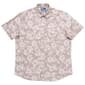 Young Mens VSTR Tonal Floral Button Down Shirt - Taupe/Cream - image 1