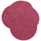 Day By Day 4pk. Confetti Braided Round Placemats - image 1