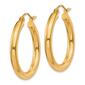 Gold Classics&#8482; 10kt. Polished 23mm Tube Hoop Earrings - image 2